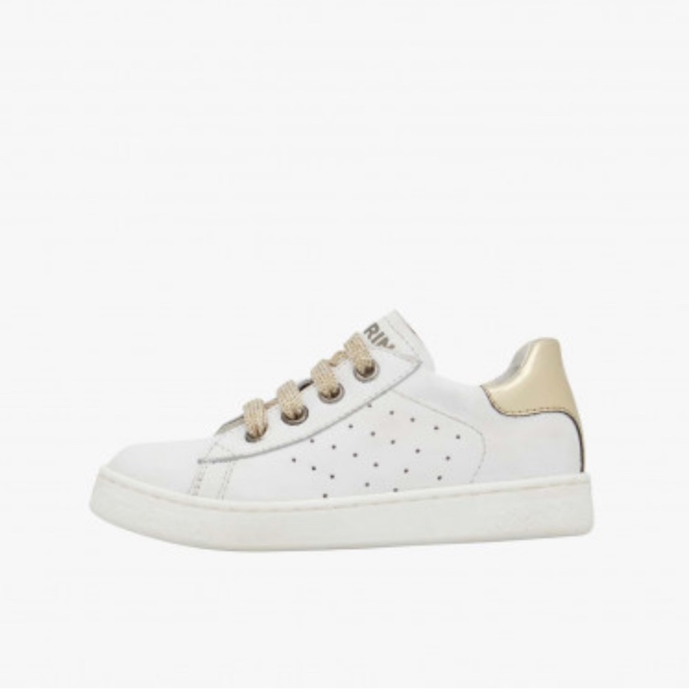 NWT NATURINO HASSELT 2 ZIP. Leather sneakers in White-Platinum - Picture 2 of 15